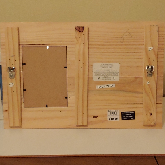 Kirklands Accents Nwt Kirkland Whitewashed Wood Frame 2x18 Poshmark